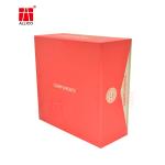 Red Packaging Cardboard Kraft Paper Magnetic Closure Square Gift Packaging Boxes