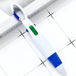Four Color Ink Ball Pen Mountaineering Buckle Shape Plastic Ballpoint Pen