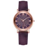 3BAR Waterproof Women Quartz Wrist Watch , 230mm Leather Band Quartz Watch
