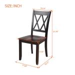 Tomile 5 Piece Wood Dining Table Set Home Kitchen Table And Chairs 50.7 lbs