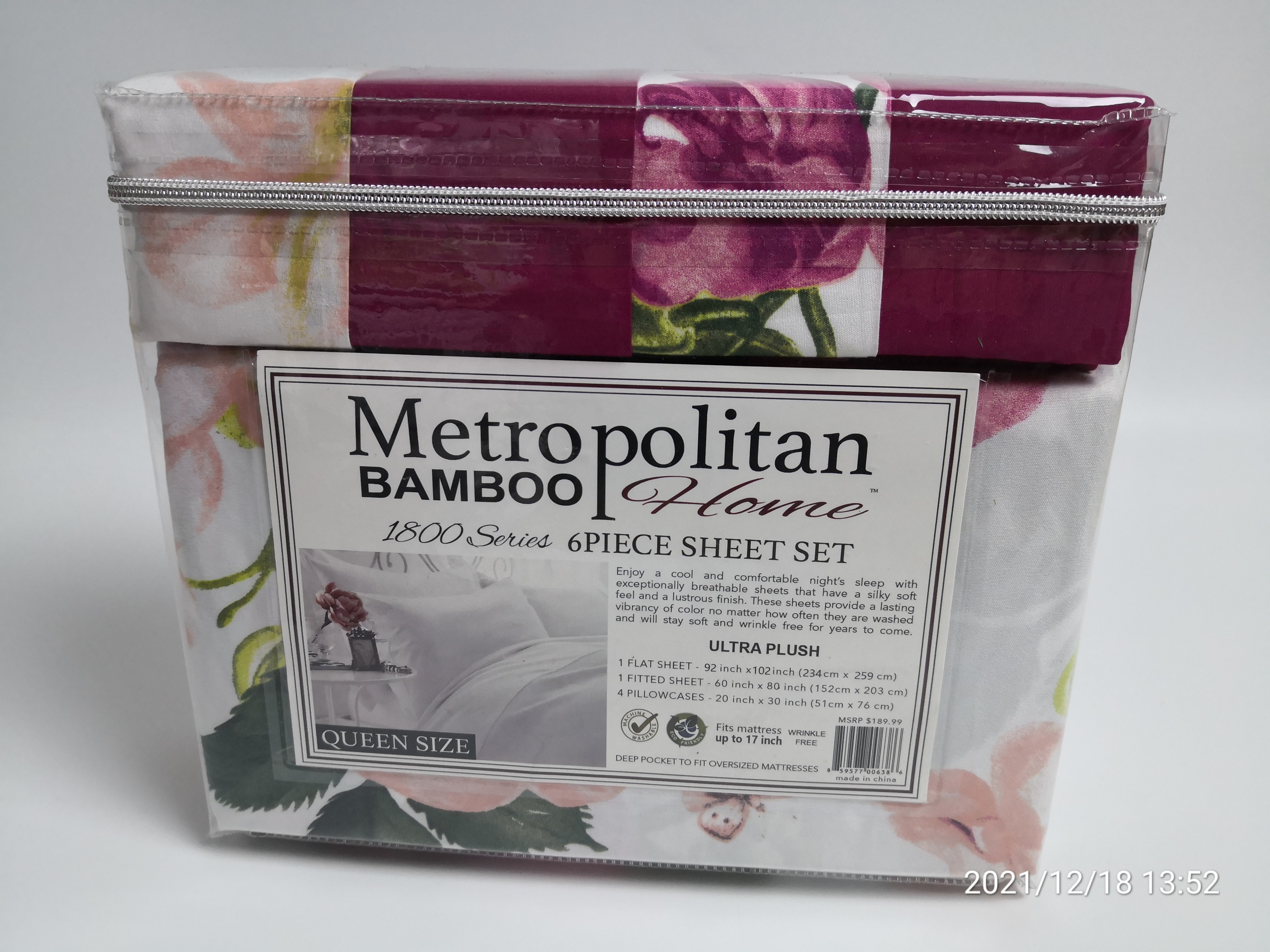 100% Polyester Print Microfiber Fabric Bedding Sheet Set for Queen and King Size 6PCS