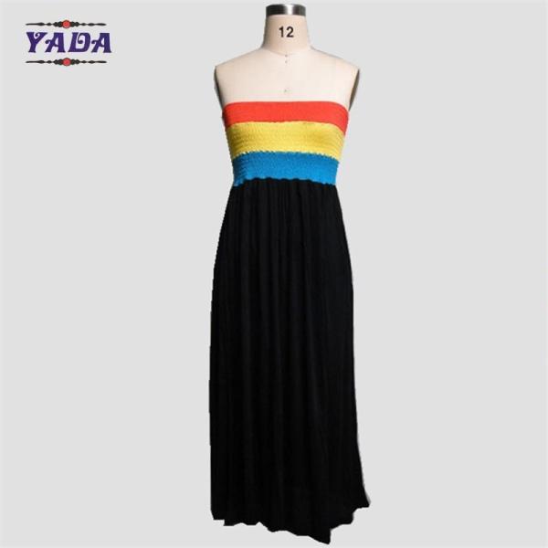 Fashion summer beach strapless party dress sexy long dress women dresses casual