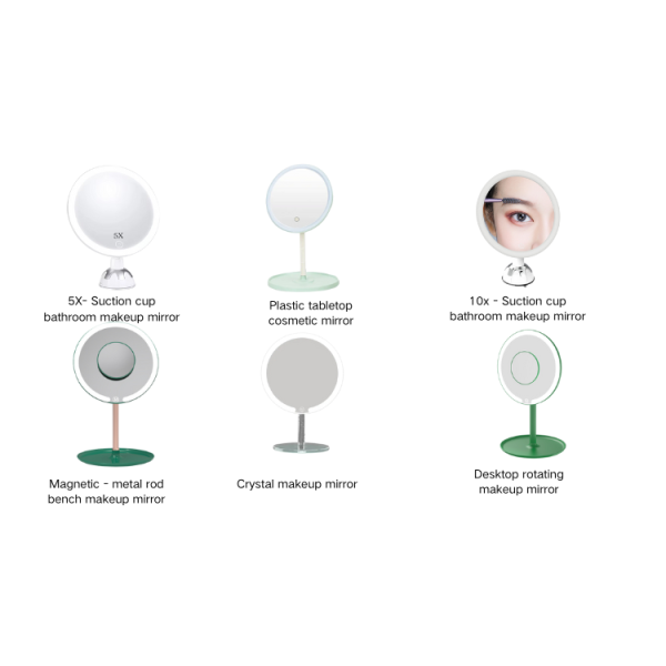Beauty Beautiful Bathroom Vanity Led Light Magnifying Makeup Mirror With Suction Cup
