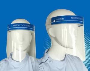 Wholesale Transparent Protective Face Shield PPE Antiviral Face Shield PET / PVC Material from china suppliers