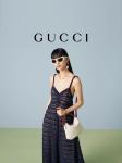 White Leather Branded Shoulder Bag Gucci Princess Diana Handbag