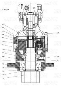 Wholesale K1045875 DH80 Excavator Swing Drives Catalog Customizable Colors from china suppliers