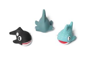 Wholesale Rubber Squeaky Dolphin Dog Toy 9cmx7cmx6cm from china suppliers