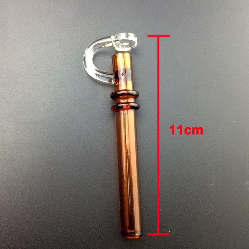 Pretty Colorful Glass Oil Nail One Hitter Piece Hand Blown Production Technology