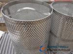 Stainless Steel Round Hole Perforated Cylinder Used For Filtration Industry