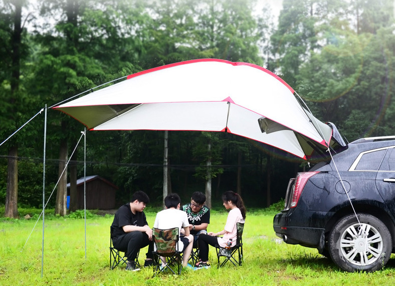 Portable Outdoor Waterproof Folding Camping SUV Car Rear Tent For Sunshade View