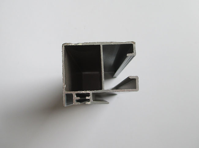 6000 Series Extruded Wardrobe Aluminium Profile Black Color For Closet