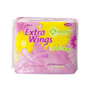 Wholesale Extra Wings Ladies Sanitary Napkins 250mm Mesh Surface Wood Pulp Paper from china suppliers