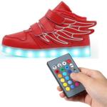 Kids Rechargeable Light Up Shoes , Remote Control Kids Led Light Up Shoes