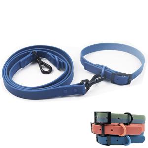Wholesale Exclusive Durable Soft Pvc Leather Dog Collar And Leash Set Coated Waterproof from china suppliers