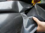 Interior Exterior Black 6D Carbon Fiber Car Vinyl Wrap Roll Air Release