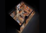 Custom Materials Wall Mounted Clothes Rail , Sport Clothing Racks For Stores