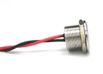Stainless Steel Metal Piezo Touch Switch 50mA Waterproof 19mm Momentary Flat