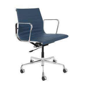 Wholesale Cow Leather Luxury Executive Office Chair Blue Color Size 58 * 65 * 82-90 Cm from china suppliers