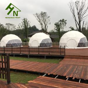 Wholesale 75kg/sqm Geodesic Dome Tent With 12mm Cotton Insulation Layer For Winter Cold Weather from china suppliers