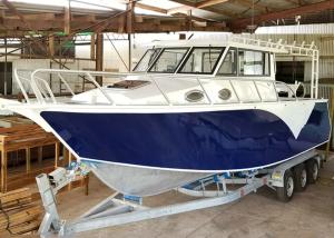 Wholesale 30ft V - Hull Aluminum Fishing Boats Saltwater Fishing Boats Outboard Engine from china suppliers