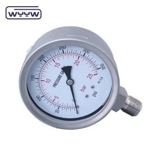 Wholesale 100mm All SS304 Safety Glass Bayonet Pressure Gauge 1 Year Warranty from china suppliers