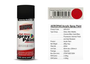 Wholesale Orange Red Aerosol Spray Paint , MSDS Acrylic Spray Paint Fan - Shaped from china suppliers