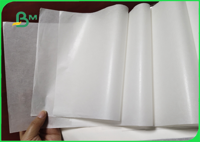 Width 76cm Grease Proof Paper 40gsm MG Coated Tear Resistance For Packing