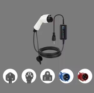 Wholesale 7KW 32A 1 Single Phase Electric Portable Charger Type 1 5M 10m Cable Electric Car Charger Wall Box Electric Car Charging Station CEE Plug from china suppliers