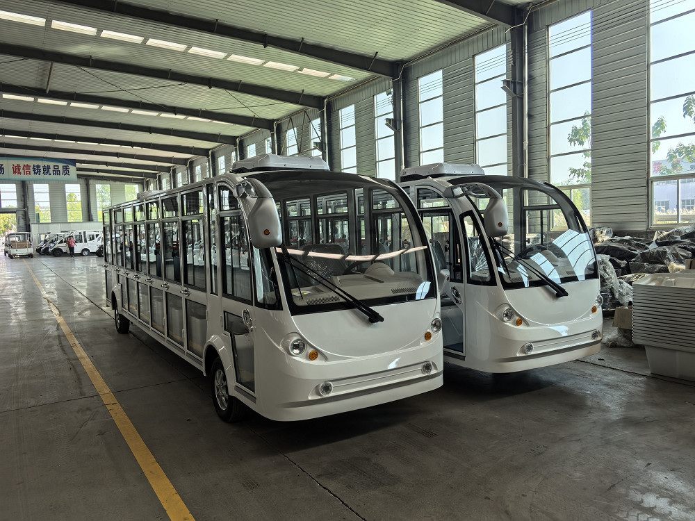 Support Customization 23 Seat Electric Sightseeing Bus With High Power And Air Conditioning