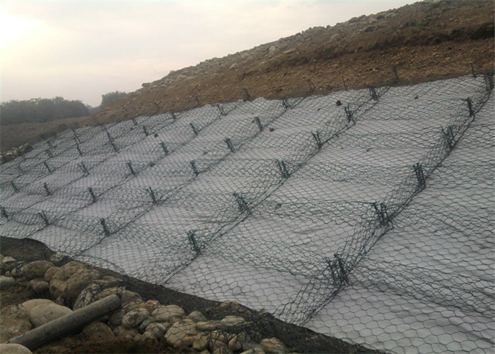 Underwater Seawal Protect Twisted Wire Gabion Baskets Zinc Coated