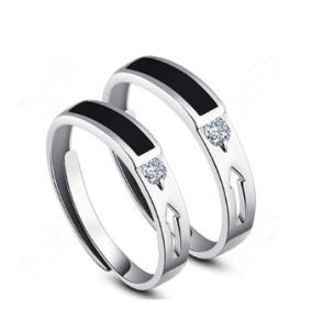 Wholesale Korean version of the opening couple rings sterling silver jewelry from china suppliers