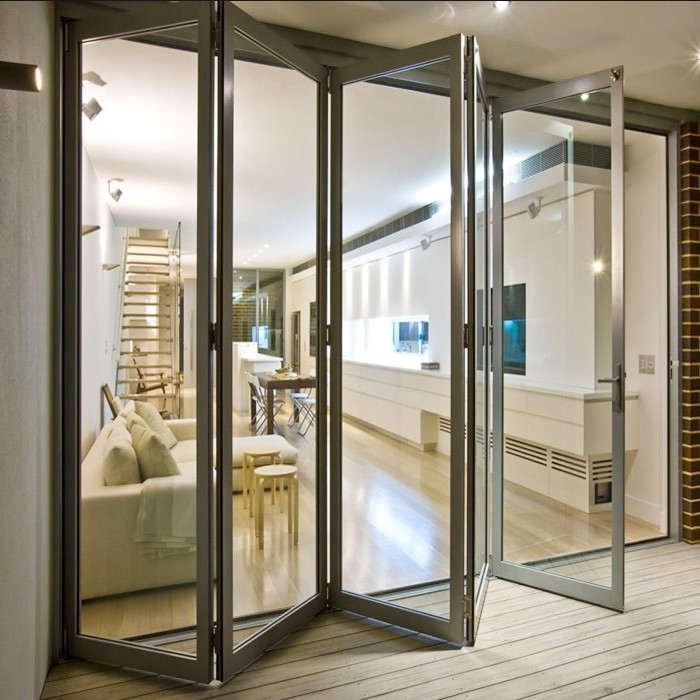 hanging Soundproof Shades Security Aluminum Bifold Windows
