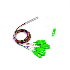 Wholesale CATV Telecom Fiber Optic PLC Splitter 1x8 Mini G657A1 SM from china suppliers