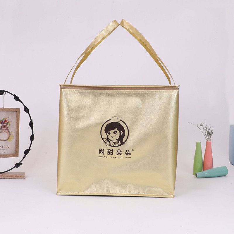 Portable OEM ODM Insulated Food Delivery Bags 2MM Foam Foil Thermal Tote Bag