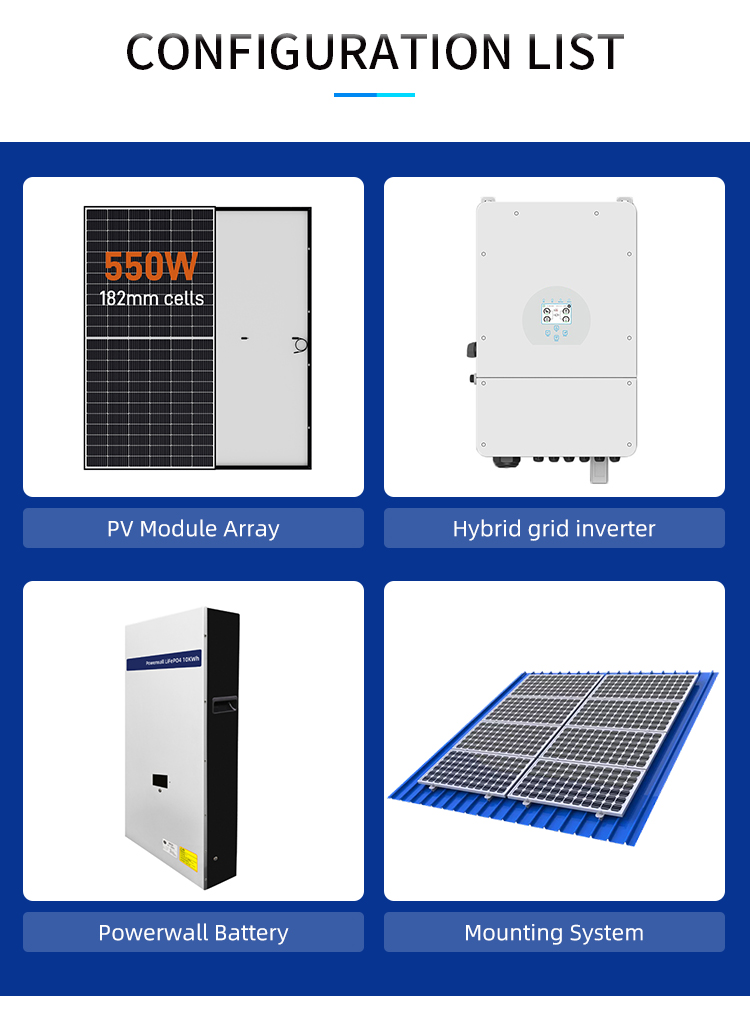 Battery Solar Energy Power System For Home 12KW 15KW 16KW 48VDC