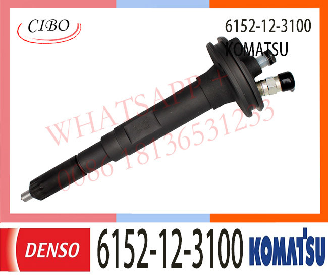 6152-12-3100 KOMATSU Diesel Engine Fuel Injector 6152-12-3100 6152-12-3110 6D125 Engine SA6D125E-2 PC400-6 WA470-3