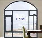 Arch top Wind Resistance Aluminium Casement Window with screen For Both Outdoor