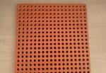 Theater Perforated Wood Acoustic Panels MDF Melamine Surface Aluminum Keel