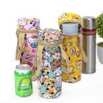 Cartoon Printed L8*H24cm Water Bottle Sleeve For Kids