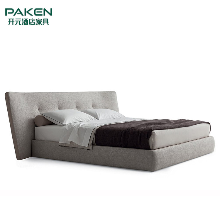 Popular Design Concise Style Bed Customize Modern Villa Furniture Bedroom Furniture
