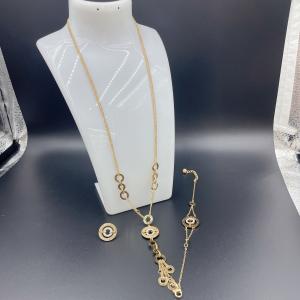 Wholesale 2024 New Waterproof Trendy Stainless Steel Jewelry Sets , 18K Gold ,Luxury Gift, Wholesale from china suppliers