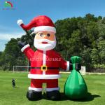 20ft 26ft 33ft 40ft Christmas Inflatable Santa For Outdoor Lawn Yard Xmas Party