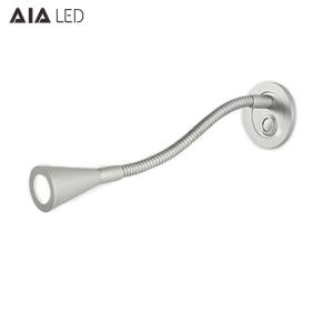 Wholesale IP40 wall mounted led bedside reading light 3W gooseneck wall lamp for villa decoration from china suppliers