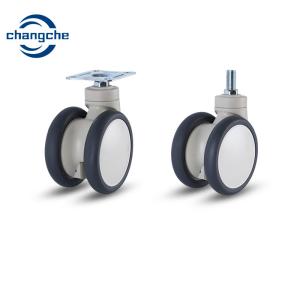 Wholesale 5 Inch TPR Hospital Bed Caster Wheels Dual Wheels Medical Trolley Castors With Brake from china suppliers