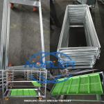 Hot Dip Galvanized danish plant trolley for modern flower logistics