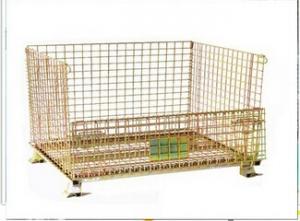 China Wire Mesh Roll Container For Warehouse Pallet Rack Storage on sale