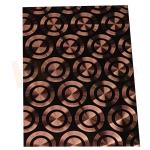 Rose Gold Decorative Stainless Steel Sheet Metal PVD Color CD Polishing 3D Laser