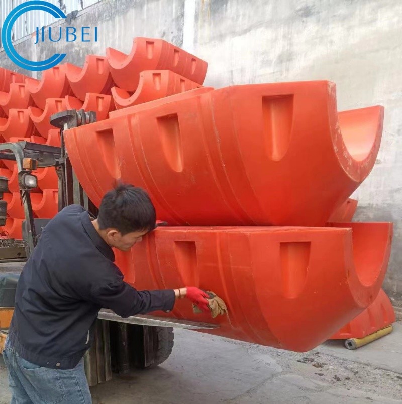 PE Float Material HDPE Pipe Floater with Clinder Connection Nuts And Washers