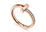 2.5mm Wide 18K Solid Gold Jewellery Ring With Round Diamonds Weight 0.8CT