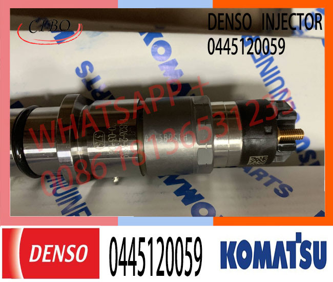 common rail injector 0445120059 0445120231injector for Cummins QSB4.5/5.9/6.7 KOMATSU PC200-8 Hitachi ZW180 HYUNDAI HL77